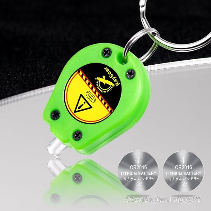 10 Pack Ultra Bright Mini LED Keychain Flashlight, Small Key Ring Flashlight, Portable LED Keychain Light for Outdoor Activities Emergency Light - Green Shell