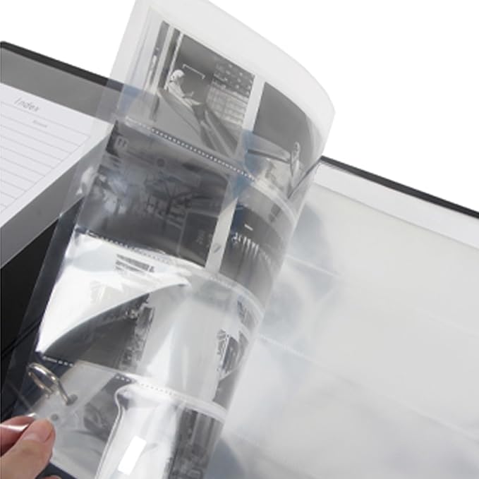 MUQING 100 Sheets 120 Film Negative Page Preservers, Photo and Archival Storage Sleeves, Print Photo File