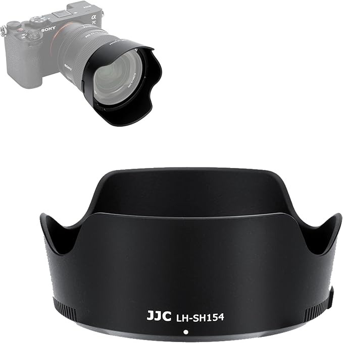 JJC ALC-SH154 Bayonet Reversible Lens Hood Shade for Sony FE 24mm f/1.4 GM Lens SEL24F14GM, Replaces Sony ALC-SH154 Lens Hood, Allows to Attach 67mm Filter & Lens Cap, No Vignetting