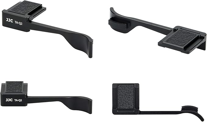 JJC TA-Q2 Thumbs Up Grip for Leica Q2 Camera, Leica Q2 Thumb Grip, Made of Premium Anodized Aluminium Alloy, Silicone Pad, Hot Shoe Grip for Leica Q2, Weight 5G, Size 62x126x212.9mm