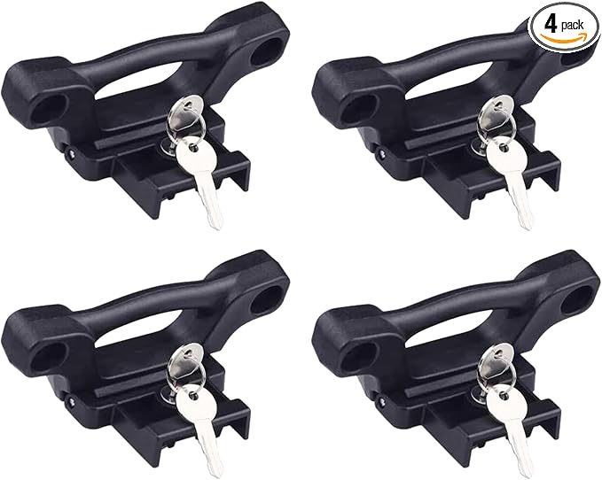 4Pcs Foldable Truck Bed Tie Down Anchors Boxlink Cleats Compatible with Ford F150 F250 F350 & Raptor 2015-2024 2025
