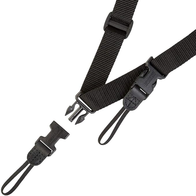 OP/TECH USA Super Classic Sling Strap for Mirrorless, SLR & DSLR Camera – Quick Release Strap, Shoulder Strap – Essential Camera Accessories, Black - Made in USA