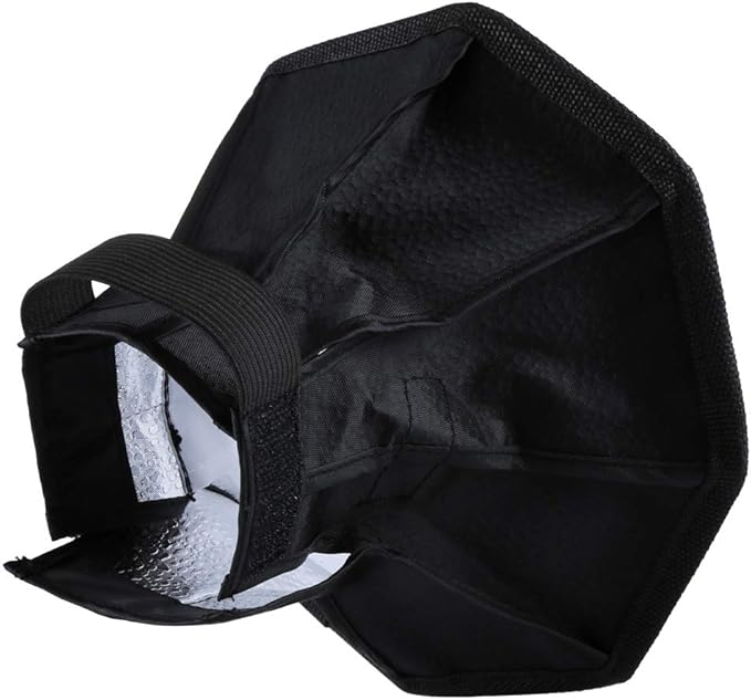 Flash Diffuser Light, TzezFoz Portable Camera Flash Softbox 8inch Mini Soft Flash Light Diffuser for Speedlight Macro Jewelry Insect Photography Accessories