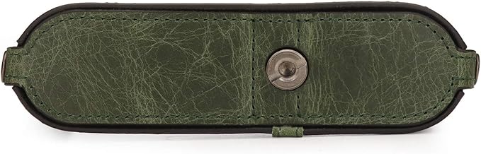 MegaGear MG1721 Ever Ready Genuine Leather Camera Half Case Compatible with Leica Q2 - Green