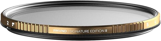 PolarPro 77mm Peter McKinnon Signature Edition II VND Camera Filter - 2-5 Stop Variable Neutral Density Lens Filter for DSLR/Mirrorless Pro Video – for Cinematic Shutter Speed Control + Diffusion