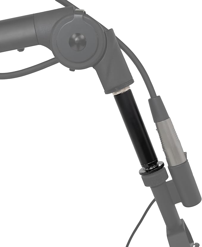 Gator Frameworks Extension Adapter for Braodcast Boom Arms, Pairs with all Gator Boom Arms (GFWMICBCBMEXT)