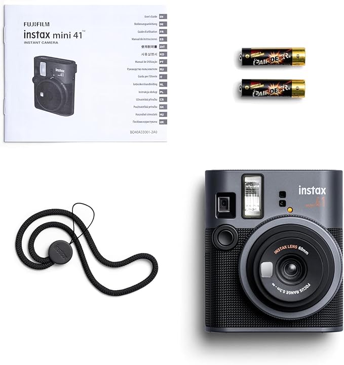 Fujifilm Instax Mini 41 Instant Film Camera... (Camera + 4 Twin Pick)