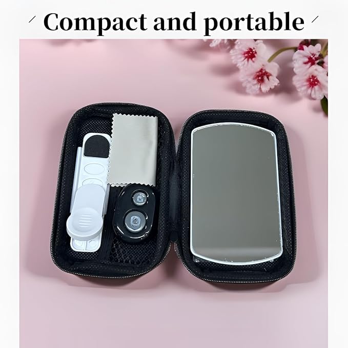 Mirror Reflection Clip Kit For iPhone,Smart Phone Camera Mirror Reflection Clip Kit With Mirror Effect Lens,No Edit Needed Creates Stunning Reflections Instantly,Perfect For travel Outdoor Photography