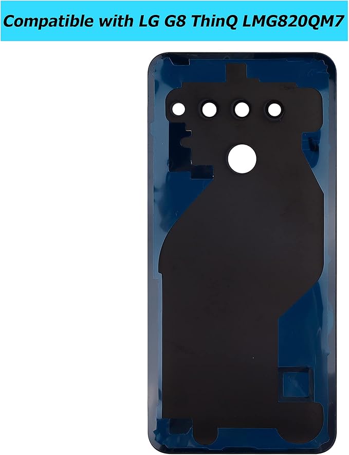 New Replacement Battery Door Cover Back Cover Kompatibel for LG G8 ThinQ LMG820QM7 LM-G820UMB LMG820UM2 Black Akkudeckel…
