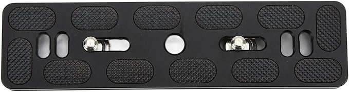 Quick Release Plate with 1/4 Inch Screw and D Ring Screw, Arca Swiss Standard Camera QR Plate for Tripod Ball Head, Aluminum Alloy with Anti - Slip Rubber Pads (150mm)