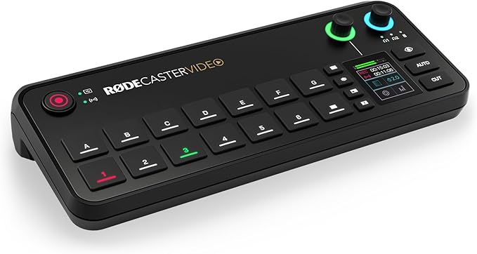 RØDE RØDECaster Video – Professional Video Switcher and Audio Interface – Multi-Camera, 6 x Video Inputs (HDMI and USB), 1080p60, Multi-Source Scenes