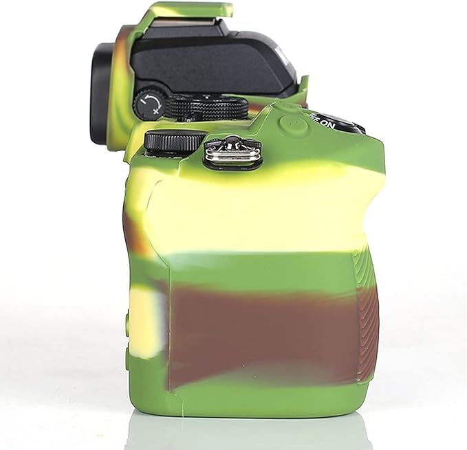 Professional Secure Silicone Camera Case Cover Housing Body Skin for Nikon Z50 Z 50 Mirrorless Digital Camera (Camouflage)