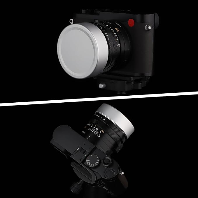 Haoge Metal Front Lens Cap Cover for Leica Q3 43 Q3 Q2 Q Type 116 q Type116 Digital Camera Accessories Silver