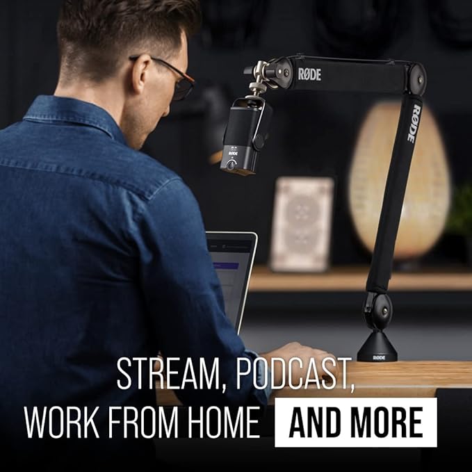 RØDE PSA1+ Professional Studio Arm with Spring Damping and Cable Management, Black