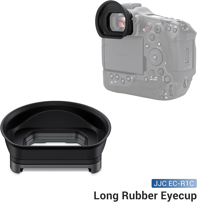 JJC ER-1 Extended Eyecup Eyepeice Viewfinder for Canon EOS R1 Camera, Soft Silicone Eye Cup Replaces Canon ER-i, Provides Comfortable Viewfinding