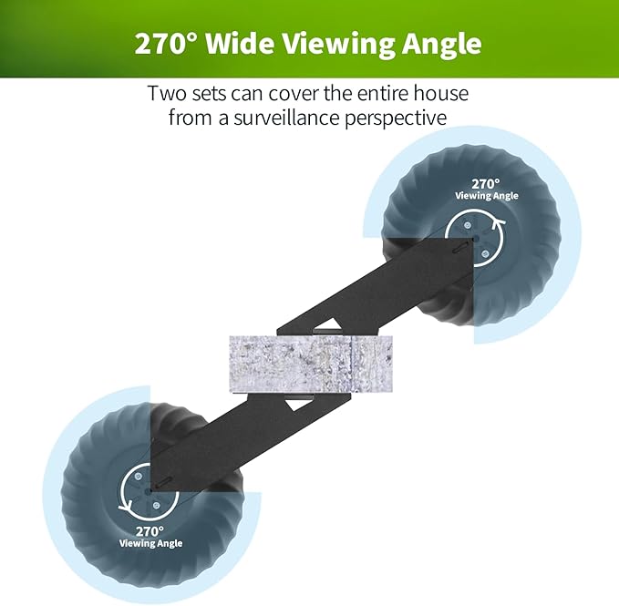 Wall Mount for WYZE Cam Pan V3, Outdoor Corner Mount Kit with Weatherproof Cover, Durable Housing for Outside Use – Black (Camera Not Included)