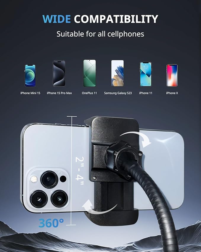 UBeesize 12" RGB Ring Light with 50" Tripod Stand & Phone Holder, Dimmable Selfie Light for TikTok, YouTube, Live Streaming & Photography