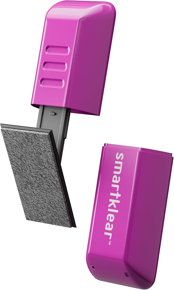 CarbonKlean SmartKlear Smart Phone Screen Cleaner - Compatible with iPhones, Androids, and More - Cleaner with Carbon Microfiber Tech - Injected Purple - 1 Count