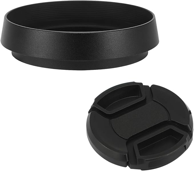 Haoge LH-LQ Metal Lens Hood Shade with Cap for Leica Q3 Q3-43 Q2 Q-P QP q Typ 116 Typ116 Camera Black