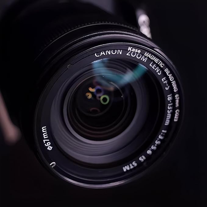 Kase 82mm Magnetic Adapter Ring, Aviation Aluminum 0.5s Snap-On Frame for CPL/ND/UV Filters, No Light Leak & Vignette, Ultra-Thin Stackable for DSLR Mirrorless Wide-Angle Vlog