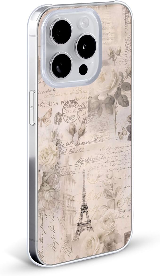 Head Case Designs Officially Licensed LebensArt French Romance Ivory Beige Birds and Floral Hard Back Case Compatible with Apple iPhone 15 Pro Max