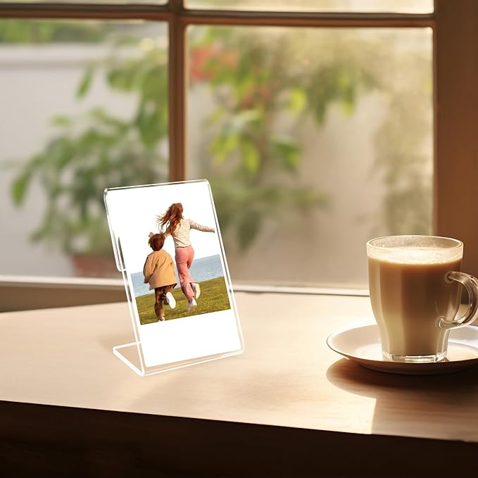 HAPY SHOP 8 Pack Mini Picture Frame for Instax, 2x3 Picture Frame Holder for Polaroid, Small Wallet Size Photo Frame, Acrylic Photo Frame for Instax Mini Instant Films