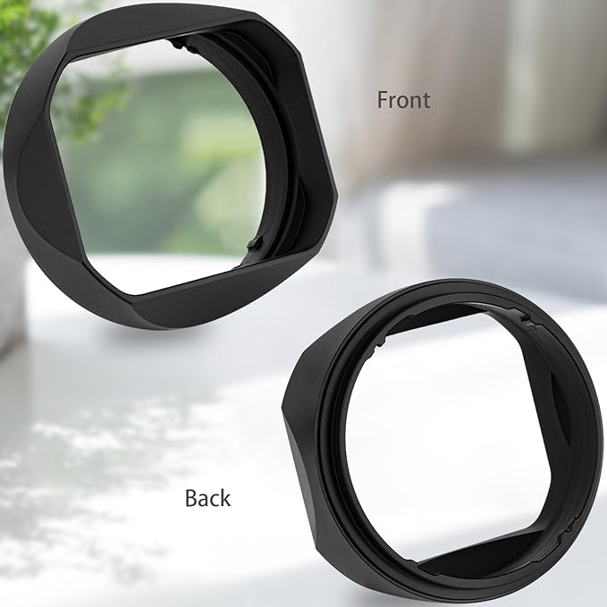 Haoge Metal Square Lens Hood for Sony RX1R3/RX1M2/RX1 FE 40mm F2.5 G FE 50mm F2.5 G 24mm F2.8 G Lens Shade on A7CII A7CR A7R5 Camera Bayonet Mount