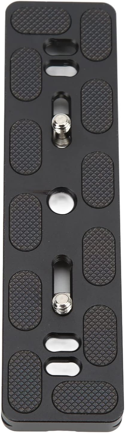 Quick Release Plate with 1/4 Inch Screw and D Ring, Arca Swiss Standard QR Plate for Camera Tripod Ball Head, Aluminum Alloy with Anti - Slip Rubber Pads (150mm)