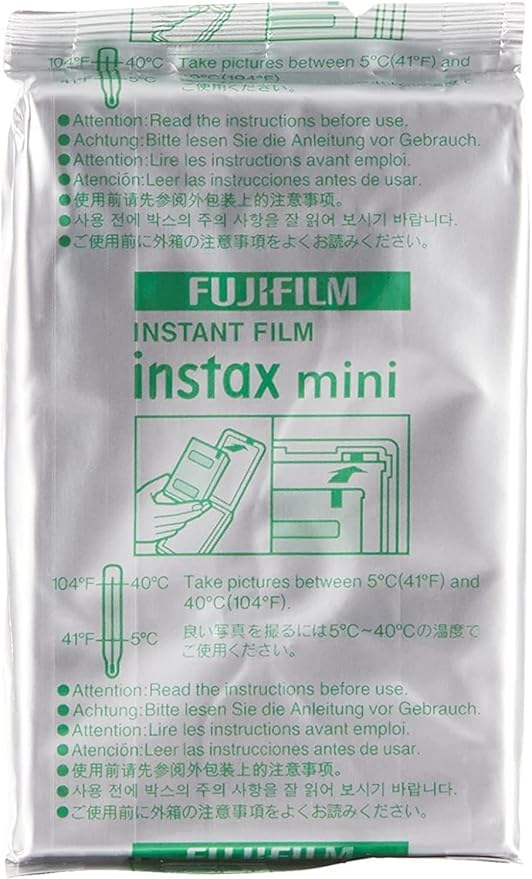 Fujifilm Instax Mini Instant Daylight Film for Instant Camera with USB and PixiBytes Microfiber Cleaning Cloth... (8 x Twin Packs + USB)