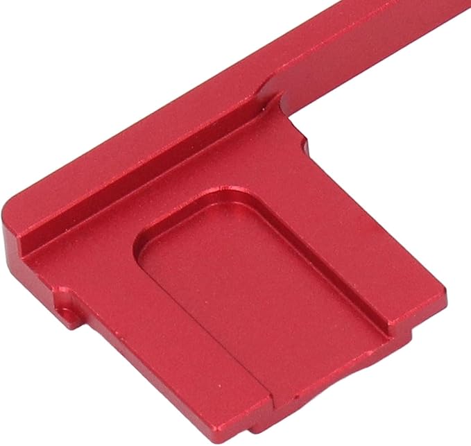 Bewinner Metal Hot Shoe Thumb Up Grip for GR III GR IIIX, Ergonomic Aluminum Alloy Hand Grip Camera Accessory (Red)