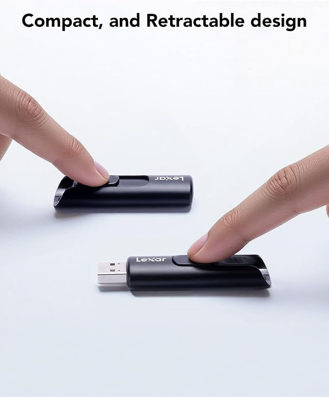 Lexar 128GB 2-Pack Flash Drive A30E USB 3.2 Gen 1, USB Drive up to 100MB/s, Storage Expansion and Backup for PC and Mac Systems