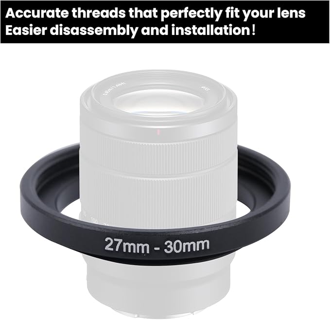 Metal Step Up Ring Filter Adapter - 67mm to 72mm - Metal Ring Step Up Rings Adapter Filter Compatible with All 72mm UV, CPL, ND, Lens Hood, Threaded Lens ect