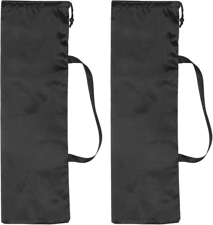 PATIKIL 26 x 9 Inch Tripod Carrying Case, 2 Pack Camera Tripod Carrying Bags Oxford Cloth Padded Bag for Camera Gear Mic Light Stand Sheet Music Photography Accessories, Black