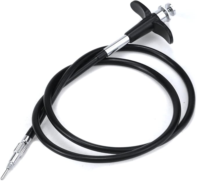 Pastlla 28"(70cm) Threaded Release Cable Vibration-Free Black Shutter Release Cable Shutter Release Cable with Bulb-Lock Mechanical Shutter Release Cable