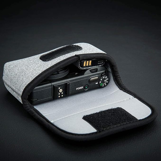 JJC Compact Camera Case Travel Pouch Sleeve for Sony ZV-1 II ZV1II ZV1F ZV-1F ZV1 RX100 VII VI VA Canon G7X G5X G9X SX740 Ricoh GR IV III Olympus TG-7 TG-6 TG-5 TG-4 Fujifilm XP130 XP140 XP90 & More