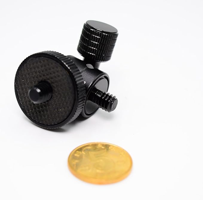 Koolehaoda Mini Ballhead Camera Tripod Ball Head Mount with 1/4" to1/4 Screw Connector