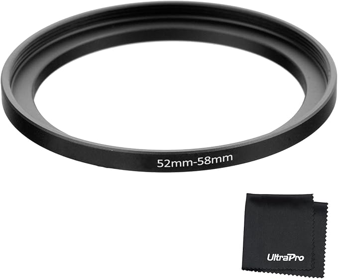 UltraPro Step-Up Adapter Ring 52mm Lens to 58mm Filter Size