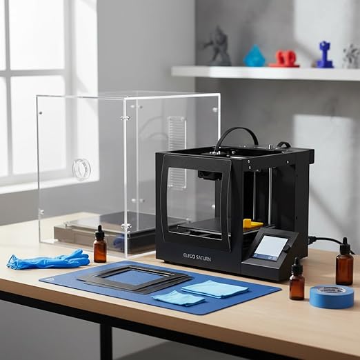 Resin 3D Printer Screen Protector, Black LCD Protective Film, 9.5 x 6.7 Inch, Compatible with Most 8.9 Inch LCD Resin Printers, 5 Pack