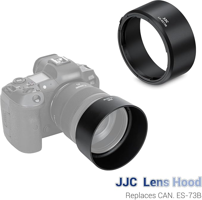 JJC ES-73B Reversible Lens Hood Shade Protector for Canon RF 45mm RF45mm F1.2 STM Replaces Canon ES73B, Compatible with 67mm Filters & Lens Caps, No Vignetting