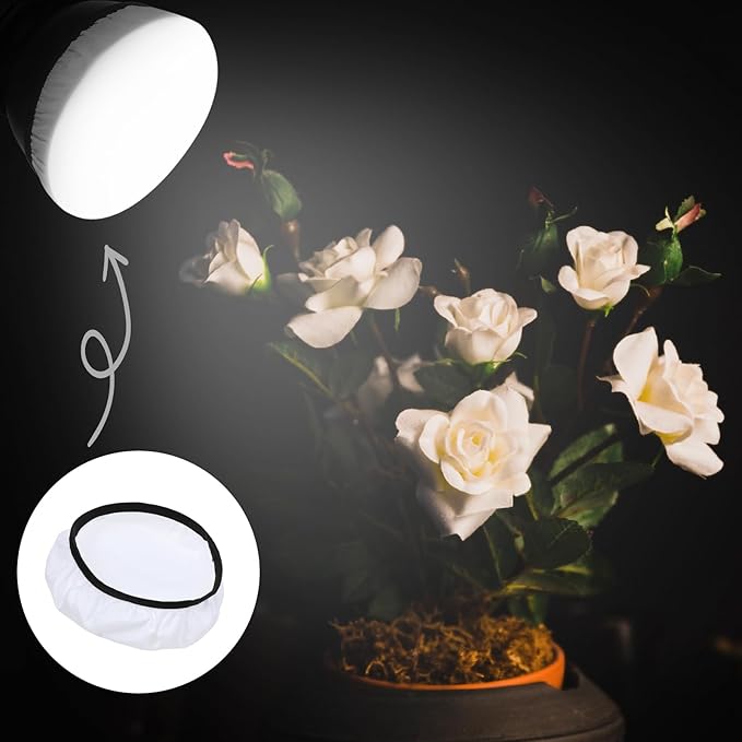 7"/18cm Light Diffuser,Soft Diffuser Lamp Cover White Lamp Shade Diffuser,Great for Studio Strobe Reflectors, Video Shooting (6Pcs)