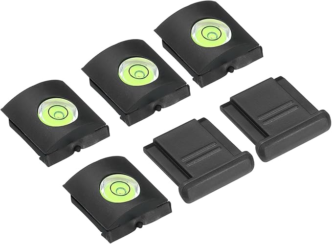 PATIKIL Camera Level Hot Shoe Cover Universal Camera Hot Shoe Cover Cap, 6 Pack Hot Shoe Cap Hot Shoe Protector Suitable for Nikon for Fujifilm for Pentax DSLR/SLR Camera, Black