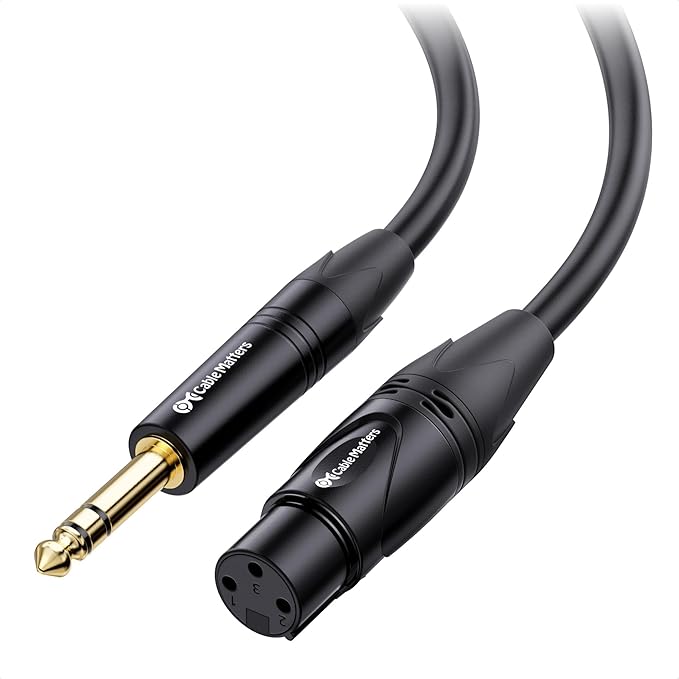 Cable Matters 6.35mm (1/4 Inch) TRS to XLR Cable - 25ft, Male to Female, XLR to 1/4 Cable
