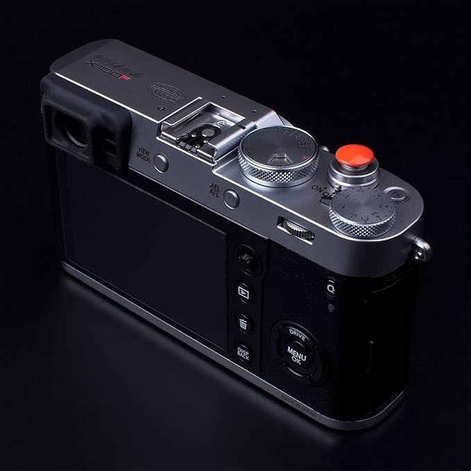 Orange Metal Soft Shutter Release Button,Delicate Camera Shutter Button 11mm Concave 10mm Convex Surface(2 Pack)