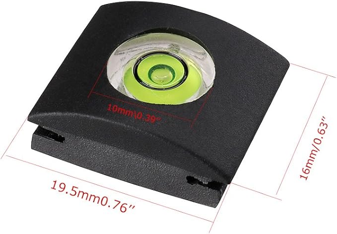 Camera Level Hot Shoe Level Hot Shoe Bubble Cover w/Standard Shoe Mount Compatible with Sony A6000 A6300 Nikon Panasonic [Combo Pack -2 Axis and 1 Axis]