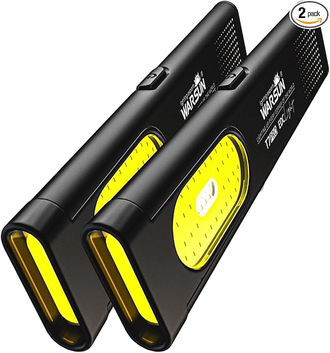 WARSUN Compact Multi-Mode Pocket LED Flashlight - 675LM, USB-C Rechargeable, IPX4, Dual Material, Red/Blue Strobe, for Everyday Carry & Travel