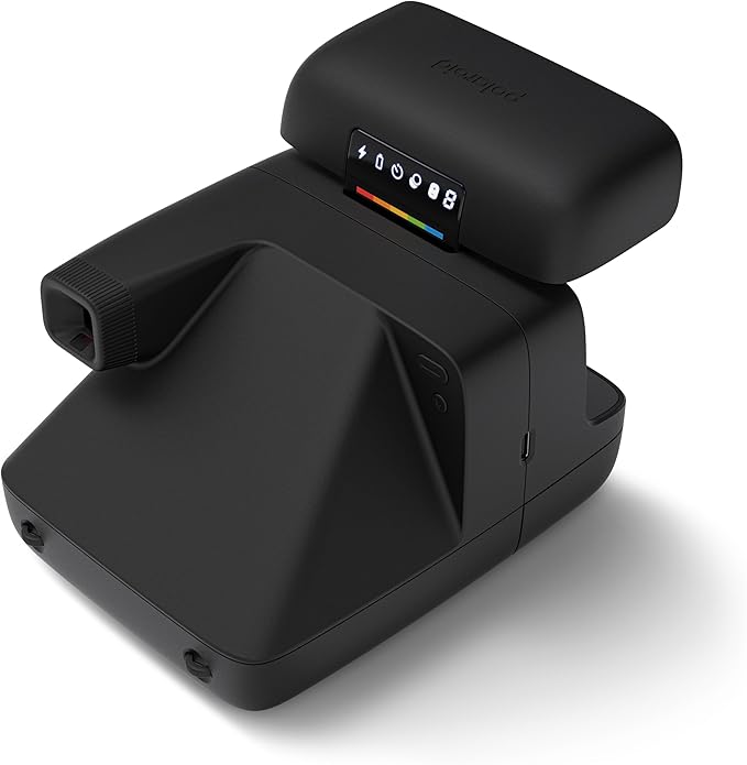 Polaroid Flip Instant Camera + Color Film Bundle (16 Photos Included) - Black (6565) - Hyperfocal 4-Lens System, Sonar autofocus, and Sence Analysis with Bluetooth paired Companion app