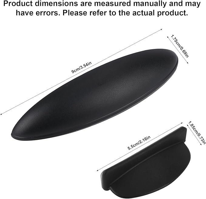 2pcs Car Rear View Camera Cover, ABS Waterproof Rear View Camera Protector Cover No-Tools Installation Universal Anti-Rain Guard for Automotive Exterior Accessories (Black)