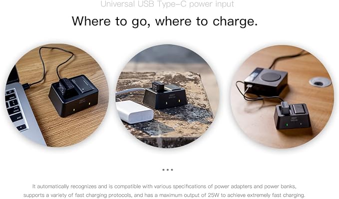 ISDT NP2 Air NP-fz100 NP-FW50 NP-BX1 Battery Charger 90 Mins Full Charge Max 25W Type-C Input Dual Channel Cybershot Charger Compatible for Sony A9 A7III A7RIII / Various Cameras Batteries