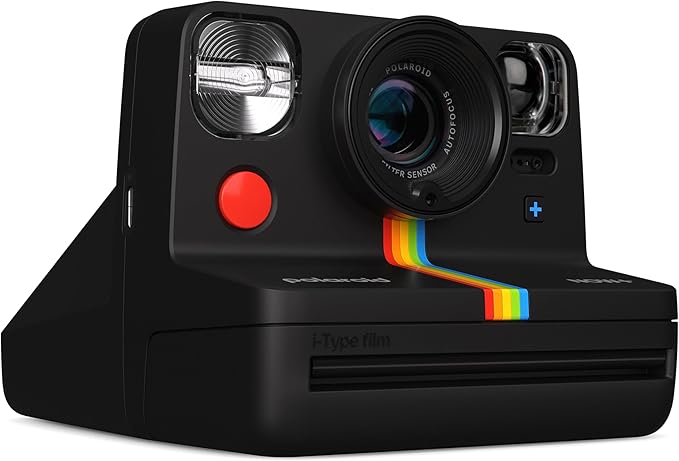 Polaroid Now+ Generation 2 - Camera + Film Bundle (16 Photos Included) - Black - Bluetooth Connected App Controlled Instant Film Camera-6250