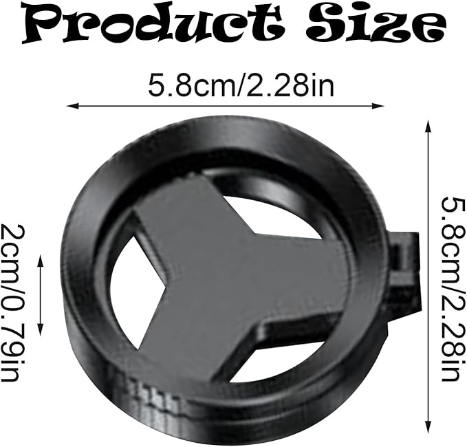 Magnetic Anti-Glare Phone Filter, 52mm CPL Polarizing Lens for Smartphone, Rotatable Polarizer Reduces Reflections Enhances Color Contrast, Quick Mount Filter for Video Photography (2 Pcs)